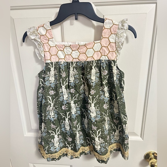 Matilda Jane Platinum White Rabbit Shabby Size 10 RARE - Picture 1 of 4